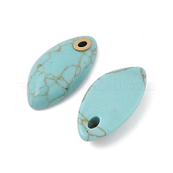 Pendientes de material sintético de color turquesa&nbsp;STAS-P380-80G-05