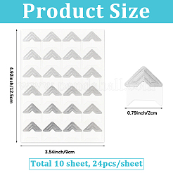10 Blatt Fotoeckenaufkleber&nbsp;DIY-SP0006-85B