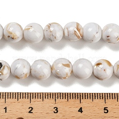 Zusammengesetzte Stränge aus synthetischen Stein- und Trochus-Muschelperlen&nbsp;G-B128-08C-01
