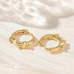 Pendientes de aro de latón&nbsp;KK-CBA30C7-31G