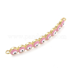 Placcatura in ottone smaltato malocchio connettore ciondoli&nbsp;KK-A234-022G