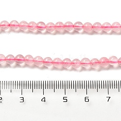 Natürlichen Rosenquarz Perlen Stränge&nbsp;G-Z047-C03-04