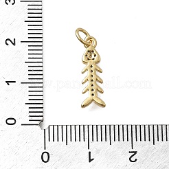 Pendentifs avec zircon cubiques à micro-pavés en laiton&nbsp;KK-D431-006G