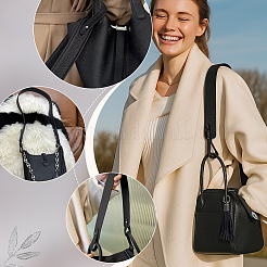 1 poignée de sac en cuir PU&nbsp;DIY-PH0017-48B