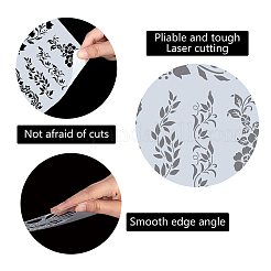 Plastica per animali domestici scava fuori modelli di stencil per pittura&nbsp;DIY-WH0244-223