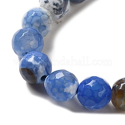 Naturelles feu crépitent agate perles brins&nbsp;G-D210-8mm-M1