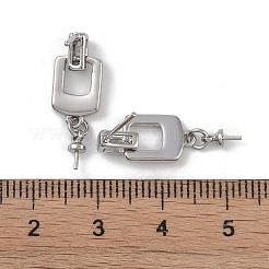 Ottone con risultati di orecchini a bottone con conchiglia&nbsp;KK-G497-32P