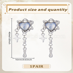 1 paire de boucles d'oreilles pendantes en alliage&nbsp;EJEW-LP0007-118