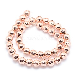 Chapelets de perles en hématite synthétique sans magnétiques&nbsp;G-L485-02A-LRG