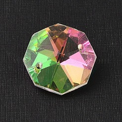 Galvanisierte Glas-Strass-Verbindungsanhänger&nbsp;EGLA-Z007-01B