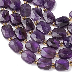 Natürlichen Amethyst Perlen Stränge&nbsp;G-L654-J01-01