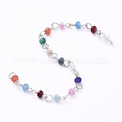 Handgemachte natürliche Malaysia Jade Perlenketten&nbsp;AJEW-JB00539-06
