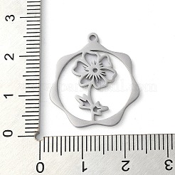 Pendentifs en acier inoxydable 304 anti-ternissement&nbsp;STAS-P338-01E-P