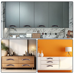 6 Satz ovale Lederschrankgriffe in 2 Farben&nbsp;FIND-HY0003-57