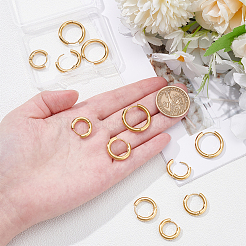 Orecchini a cerchio huggie in acciaio inossidabile 304&nbsp;EJEW-UN0001-25G