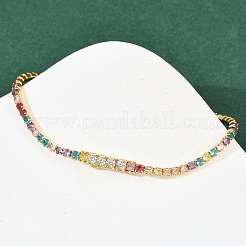 925 Tennisarmband aus Sterlingsilber mit Mikropavé und Zirkonia für Damen&nbsp;BJEW-C117-01A-G01