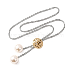 Colliers lariat arbre de vie en acier inoxydable 304 pour femmes&nbsp;NJEW-B149-04GP-01