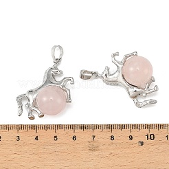 Ciondoli quazo rosa naturale&nbsp;G-D102-01P-07