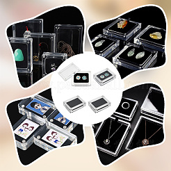 Acryl-Verpackungsboxen für lose Diamanten mit Magnet&nbsp;CON-WH0105-14A