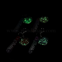 Portachiavi con ciondolo in acrilico a cuore luminoso&nbsp;KEYC-D019-04G