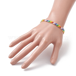 Armband aus geflochtenen Glassamenperlen&nbsp;BJEW-MZ00058
