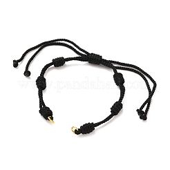 Fabbricazione di braccialetto intrecciato regolabile in cordoncino di nylon&nbsp;AJEW-JB00758