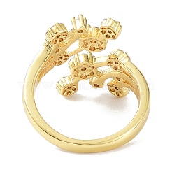 Blumenmanschettenringe für Frauen Mädchen Geschenk&nbsp;ZIRC-C021-01G