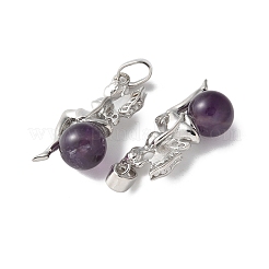 Pendentifs en améthyste naturelle&nbsp;G-L512-E12