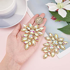 2 Stück Glas-Strass-Applikationen&nbsp;DIY-BC0005-92