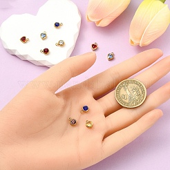 10 Stück 2 Stile 304 Edelstahl Strass Anhänger&nbsp;STAS-YW0002-94