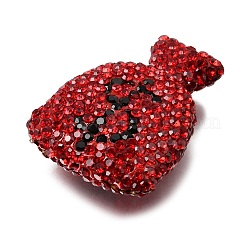 Handgemachte Fimo-Perlen Strass&nbsp;CLAY-Z006-04C