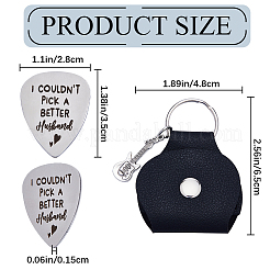201 Gitarrenplektren aus Edelstahl&nbsp;AJEW-WH0348-48G