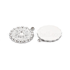 Pendentifs en acier inoxydable 304 avec monture en émail&nbsp;STAS-N097-212P