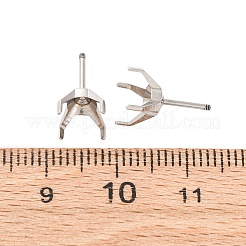 Boucles d'oreilles à tige en acier inoxydable 304&nbsp;STAS-B091-02A-08P