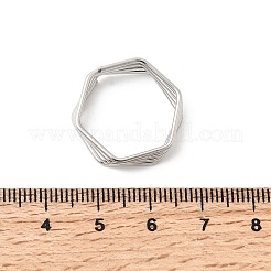 5 anello aperto in acciaio inossidabile 304 per donna&nbsp;RJEW-K313-02P