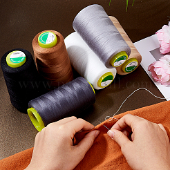 6 Rolle 6 Farben Polyester-Maschinenstickgarn&nbsp;SENE-DC0001-02