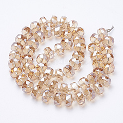 Perles de verre electroplat&nbsp;EGLA-Q092-8mm-D09