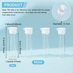 Klare Glasflaschen&nbsp;LS-AJEW-WH0010-08B