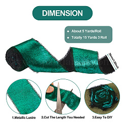 Ruban effiloché en polyester&nbsp;DIY-TAC0023-39A