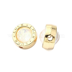 Perle di resina in lega di placcatura a cremagliera&nbsp;RESI-Z027-01G-04