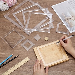 9 Stück transparente Acryl-Vorlagen&nbsp;DIY-BC0015-38A