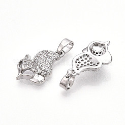 Ottone micro spianare pendenti zirconi&nbsp;KK-T070-84P