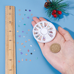 2 boîte de cabochons en laiton sur le thème de Noël&nbsp;MRMJ-SC0001-04