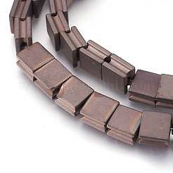 Electroplate non magnetici ematite sintetico fili di perline&nbsp;G-I208-13F