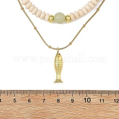 Colgante de pez de latón&nbsp;NJEW-JN06688
