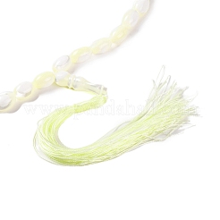Fili di perline ovali conchiglia trochus naturale&nbsp;BSHE-S304-07B