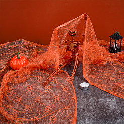 Tessuto in pizzo di poliestere a tema Halloween&nbsp;DIY-WH0699-75E