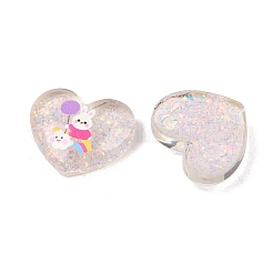 Bedruckte Cabochons aus durchscheinendem Epoxidharz&nbsp;RESI-XCP0002-63B