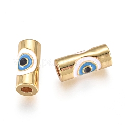 Messing Emaille-Perlen&nbsp;LS-KK-L189-20G