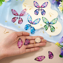 DIY-Sets zur Herstellung baumelnder Ohrringe mit Schmetterlingsflügeln&nbsp;DIY-TA0013-27